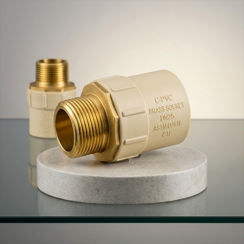C-PVC Brass Socket (Male)
