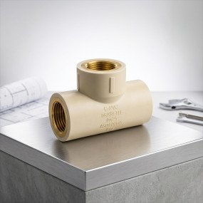 C-PVC Brass Tee